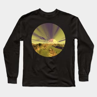 Planetary Art - Wine Lake Vista Long Sleeve T-Shirt